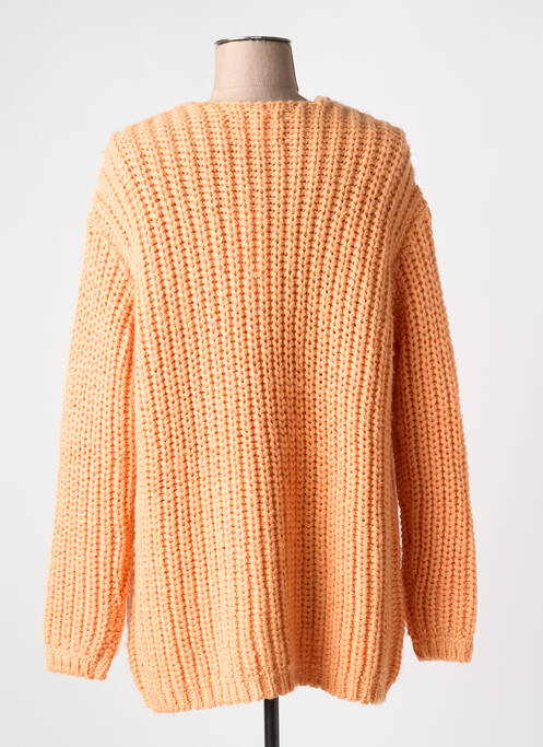 Gilet manches longues orange YAYA pour femme