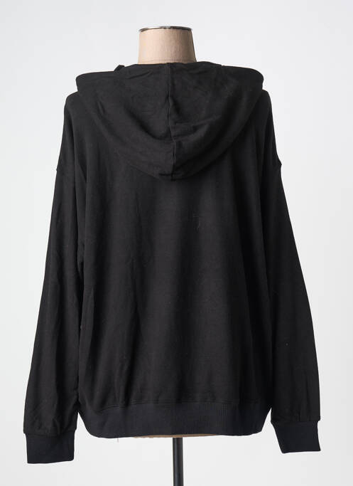 Sweat-shirt à capuche noir ME369 pour femme