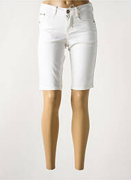 Short fermeture zippée sous rabat boutonné taille normale blanc CREAM femme