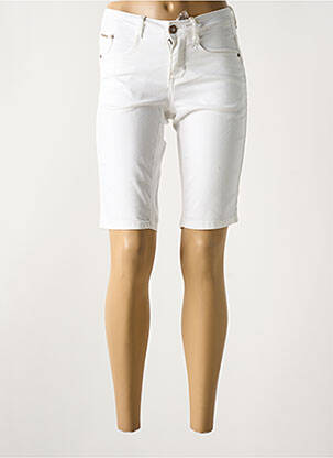 Short fermeture zippée sous rabat boutonné taille normale blanc CREAM femme