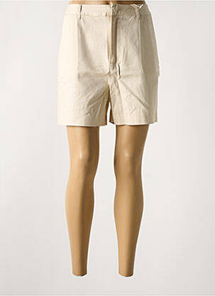 Short fermeture zippée sous rabat avec crochet beige SCOTCH & SODA femme