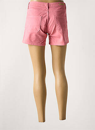 Short fermeture zippée sous rabat boutonné rose ATELIER BOHÈME femme