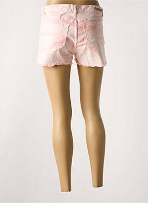Short fermeture zippée sous rabat boutonné rose ATELIER BOHÈME femme