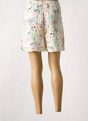 Short fermeture zippée sous rabat boutonné blanc SCOTCH & SODA femme