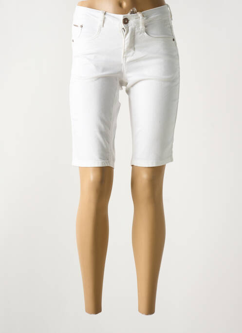 Short fermeture zippée sous rabat boutonné taille normale blanc CREAM femme