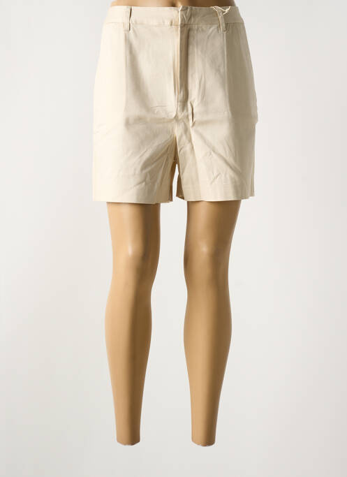 Short fermeture zippée sous rabat avec crochet beige SCOTCH & SODA femme