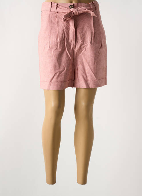 Bermuda coupe droite rose CLOUD9 femme