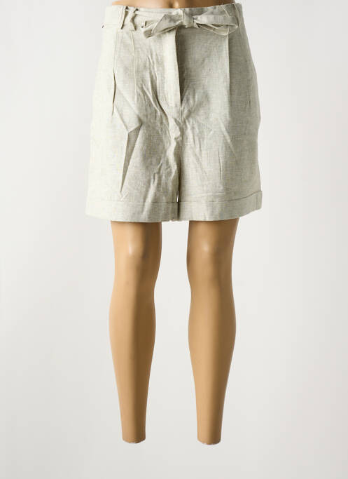 Bermuda coupe droite beige CLOUD9 femme