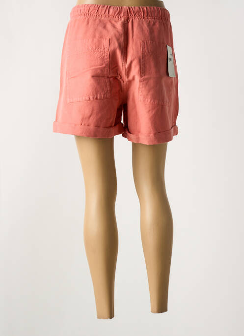 Short coupe droite orange FIVE femme