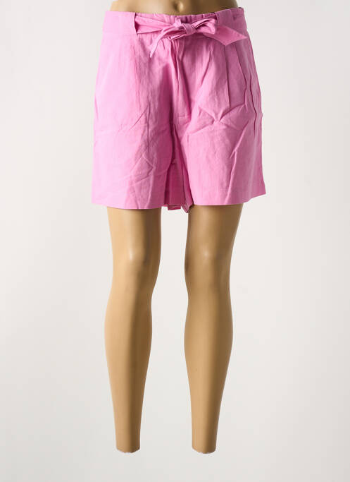 Short fermeture zippée sous rabat avec crochet rose SCOTCH & SODA femme