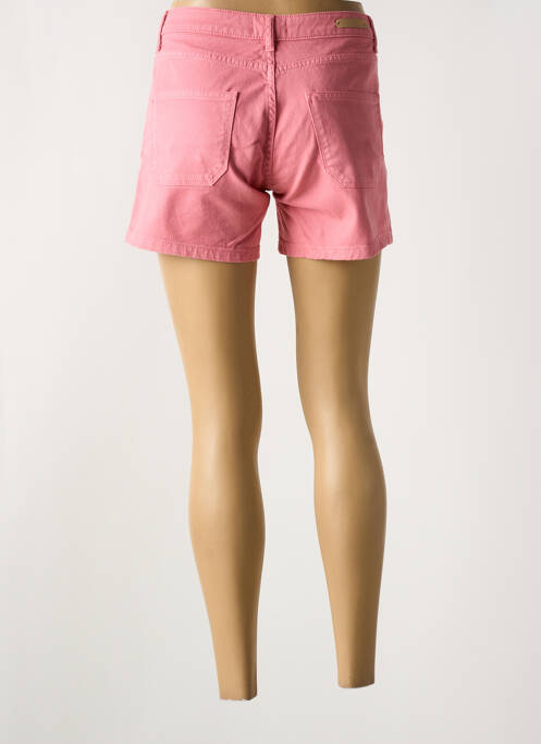 Short fermeture zippée sous rabat boutonné rose ATELIER BOHÈME femme