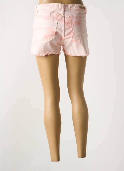 Short fermeture zippée sous rabat boutonné rose ATELIER BOHÈME femme