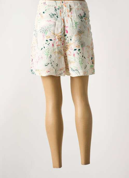 Short fermeture zippée sous rabat boutonné blanc SCOTCH & SODA femme