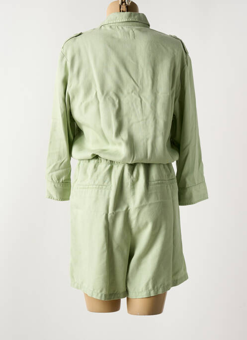 Combi-pantalon fermeture boutonnée sur le devant manches longues vert ATELIER BOHÈME femme