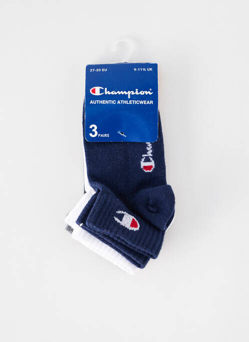 Chaussettes stretch bleu CHAMPION enfant