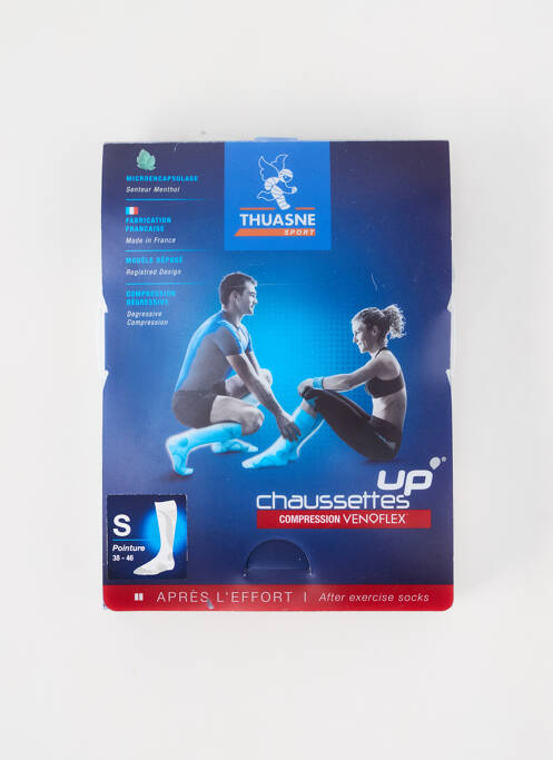 Chaussettes blanc THUASNE SPORT pour unisexe