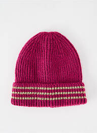 Bonnet stretch violet PIECES femme