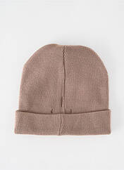 Bonnet beige PIECES pour unisexe seconde vue