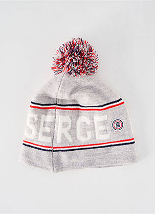 Bonnet stretch gris SERGE BLANCO homme
