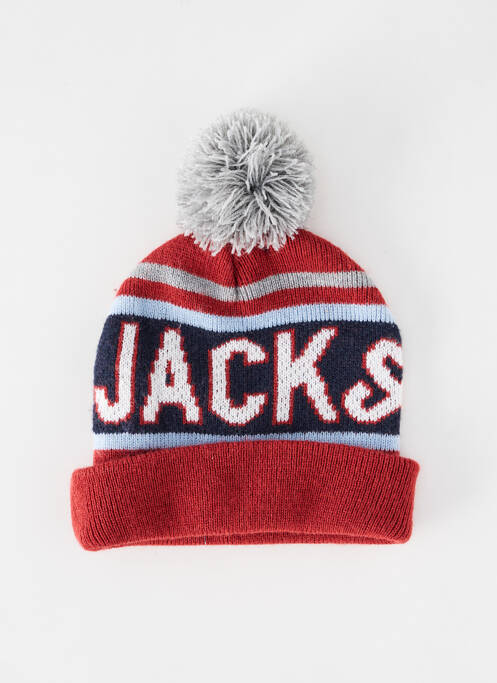 Bonnet rouge JACK & JONES pour garçon