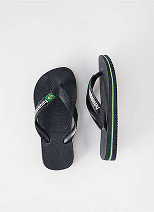 Tongs bout ouvert bout ouvert noir HAVAIANAS garçon