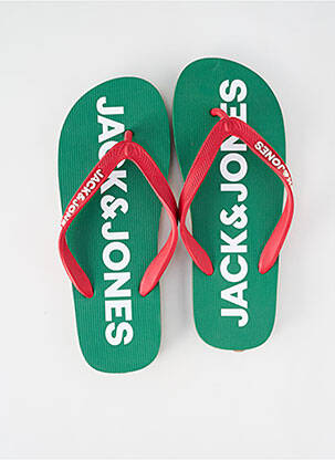 Tongs bout ouvert bout ouvert vert JACK & JONES homme