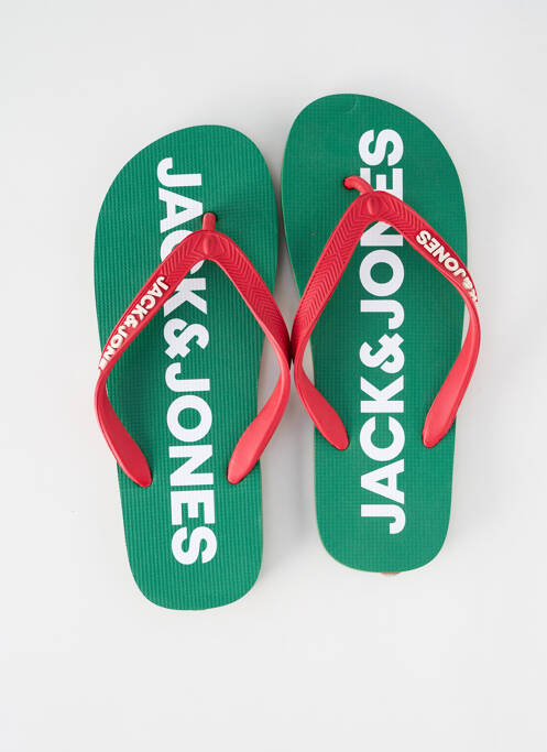 Tongs bout ouvert bout ouvert vert JACK & JONES homme