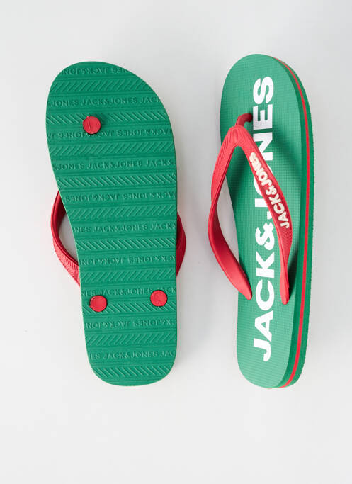 Tongs bout ouvert bout ouvert vert JACK & JONES homme