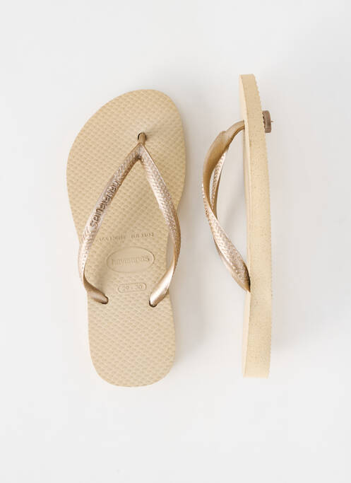 Tongs bout ouvert bout ouvert or HAVAIANAS fille