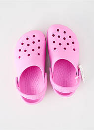 Mules/sabots bout rond bout rond rose CROCS fille