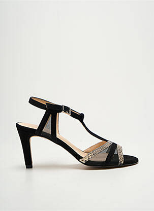 Sandales/nu pieds type de semelle amortissante talon de 7 à 9cm noir BRENDA ZARO femme