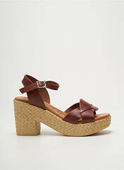 Sandales/Nu pieds marron OH ! MY SANDALS pour femme seconde vue