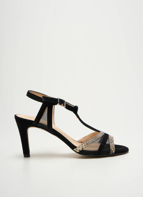 Sandales/nu pieds type de semelle amortissante talon de 7 à 9cm noir BRENDA ZARO femme