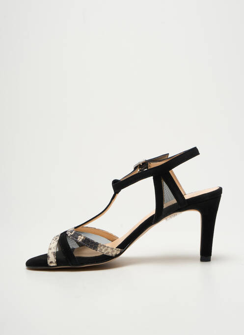 Sandales/nu pieds type de semelle amortissante talon de 7 à 9cm noir BRENDA ZARO femme