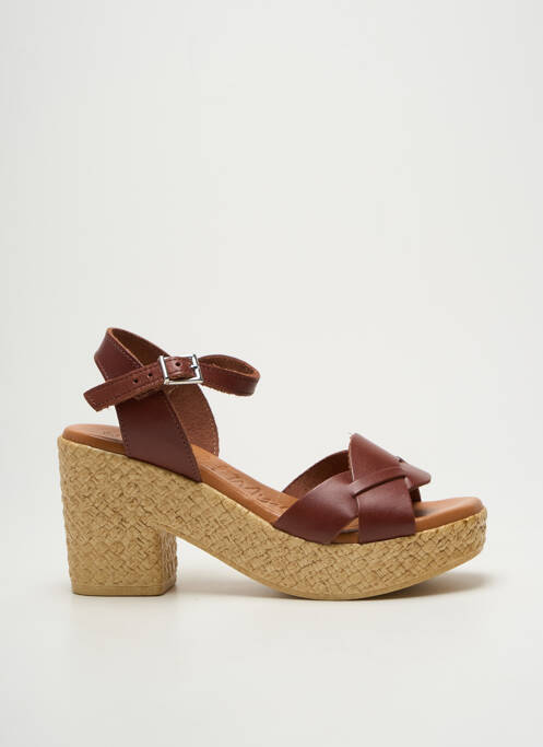 Sandales/Nu pieds marron OH ! MY SANDALS pour femme