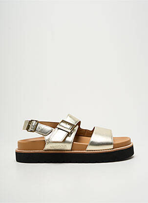 Sandales/nu pieds matière lisse talon de 4 à 6cm or SCHMOOVE femme