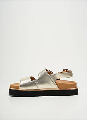 Sandales/nu pieds matière lisse talon de 4 à 6cm or SCHMOOVE femme