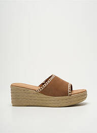 Mules/sabots bout ouvert talon de 4 à 6cm marron MARCO TOZZI femme