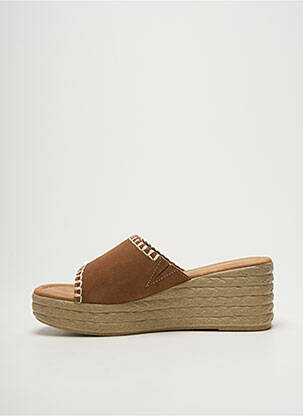 Mules/sabots talon compensé talon de 4 à 6cm marron MARCO TOZZI femme