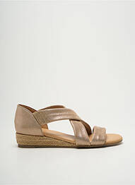 Sandales/nu pieds tissage satiné talon plat jusqu'à 3cm or WE DO femme
