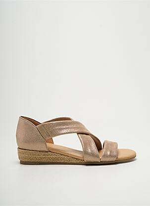 Sandales/nu pieds tissage satiné talon plat jusqu'à 3cm or WE DO femme