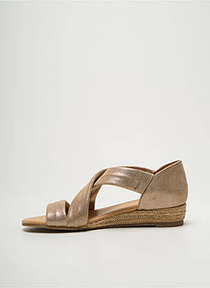 Sandales/nu pieds tissage satiné talon plat jusqu'à 3cm or WE DO femme