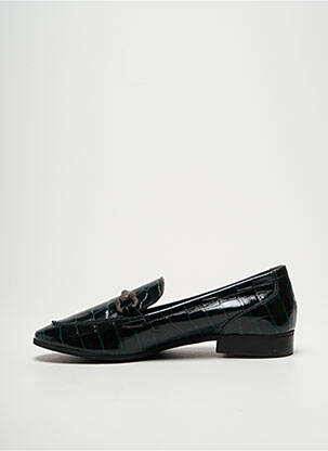 Mocassins chiquet talon plat jusqu'à 3cm vert REQINS femme