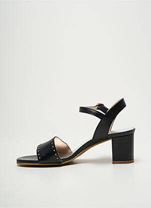 Sandales/nu pieds matière lisse talon de 4 à 6cm noir MYMA femme