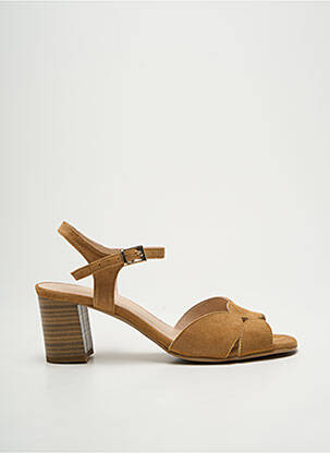 Sandales/nu pieds fermeture boucle(s) talon de 4 à 6cm marron BRENDA ZARO femme