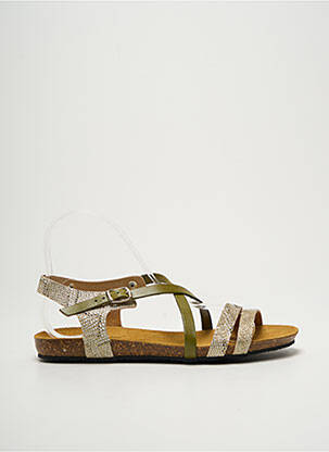 Sandales/Nu pieds vert PLAKTON femme