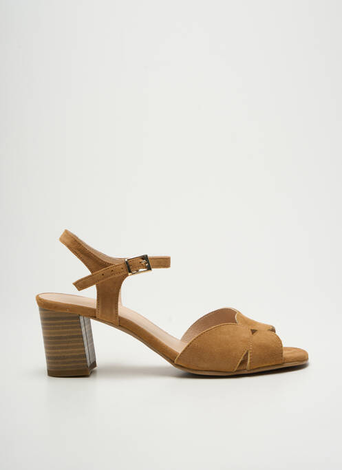 Sandales/Nu pieds marron BRENDA ZARO pour femme