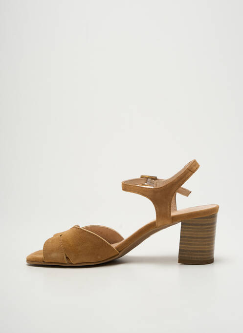 Sandales/Nu pieds marron BRENDA ZARO pour femme