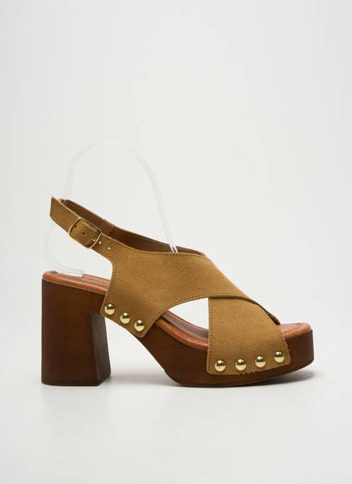 Sandales/Nu pieds marron SANDRO ROSI pour femme