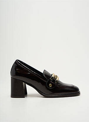 Mocassins matière lisse talon de 7 à 9cm marron SPAZIOZERO8 femme